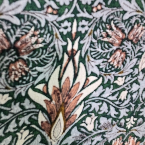 Morris & Co X H&M Art Nouveau Floral Print Long Sleeve Blouse - Picture 8 of 11